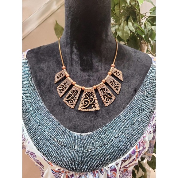 One World Women's Multicolor Polyester V-Neck Short Sleeve Casual Top Blouse L - Picture 2 of 11